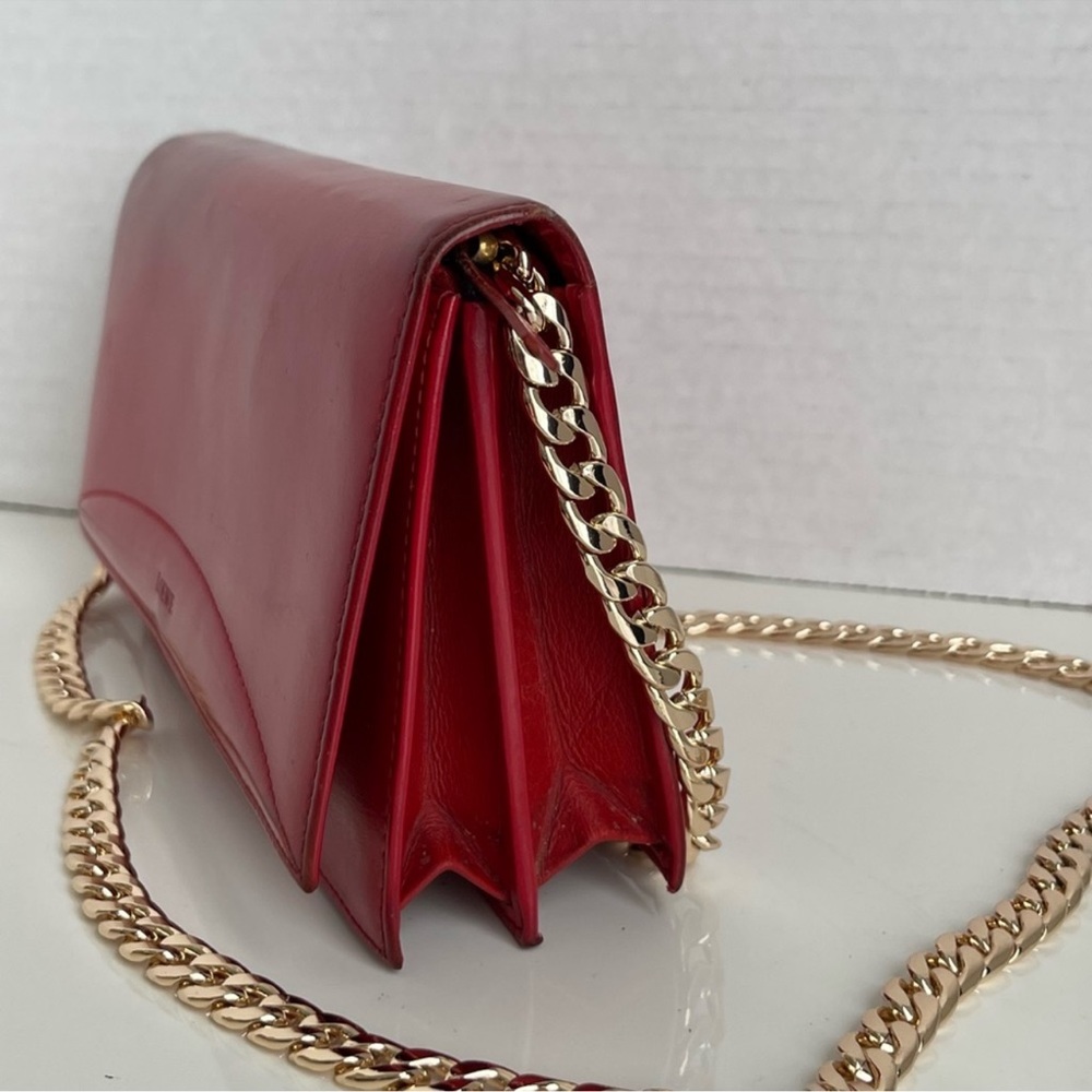 Loewe Red Leather Chain Wallet - Picture 7 of 16